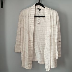 Express long line open cardigan